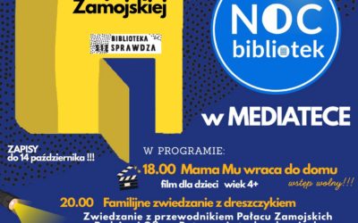 Familijne zwiedzanie z dreszczykiem. Nocna wyprawa po zabytkach Zamościa z okazji Nocy Bibliotek